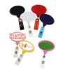 View Image 3 of 3 of Jumbo Retractable Badge Holder - 40" - Oval - Opaque