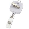 View Image 2 of 3 of Jumbo Retractable Badge Holder - 40" - Square with Lanyard Ring