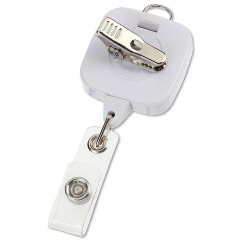 Additional Image 1 - a white plastic key chain