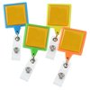 View Image 2 of 2 of Jumbo Retractable Badge Holder - 40" - Square - Neon
