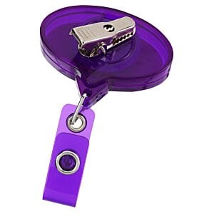 Additional Image 2 - a purple badge with a metal clip