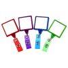 View Image 2 of 3 of Jumbo Retractable Badge Holder - 40" - Square - Translucent - Label