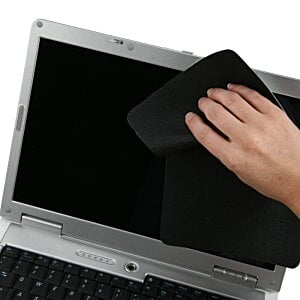 Additional Image 3 - a hand cleaning a laptop