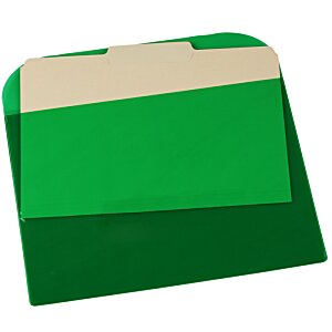 Additional Image 1 - a green file folder with a white edge