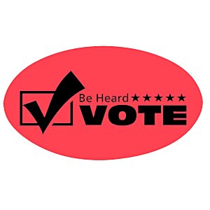 Additional Image 1 - a red oval with black text