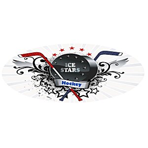 Additional Image 1 - a black and red object with a red and blue design