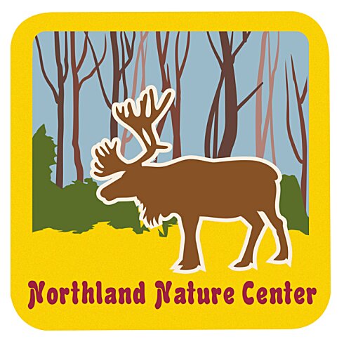 Additional Image 1 - a yellow square with a moose