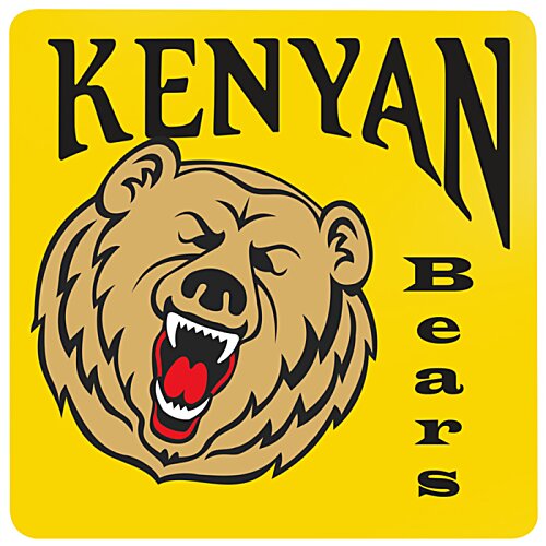 Additional Image 1 - a yellow square sign with a bear face