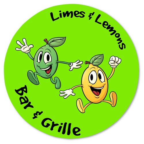 Additional Image 1 - a green circle with cartoon characters