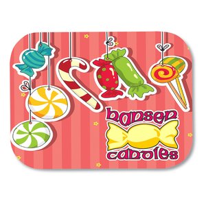 Additional Image 1 - a pink and red candy place mat