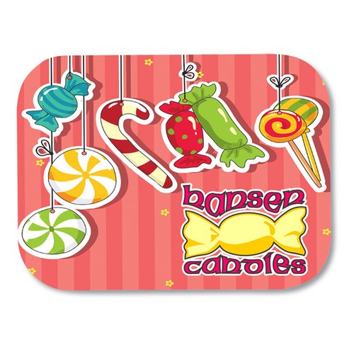 Additional Image 1 - a pink and red candy place mat