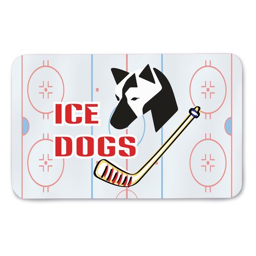 Additional Image 1 - a card with a picture of a dog and a hockey stick
