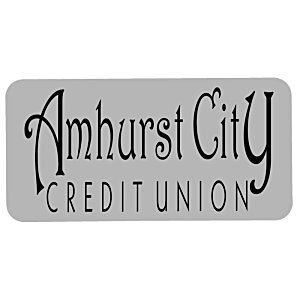 Additional Image 1 - a grey rectangular sign with black text