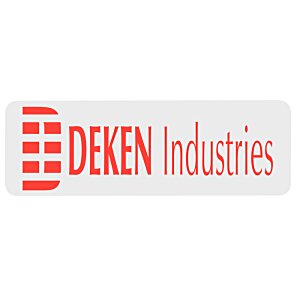 Additional Image 1 - a white rectangular sign with red text