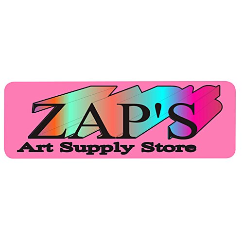 Additional Image 1 - a pink rectangular sign with black text