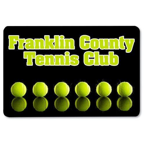 Additional Image 1 - a black sign with yellow balls