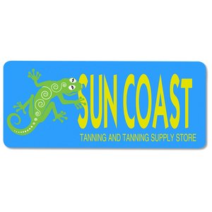 Additional Image 1 - a blue rectangular sign with yellow text