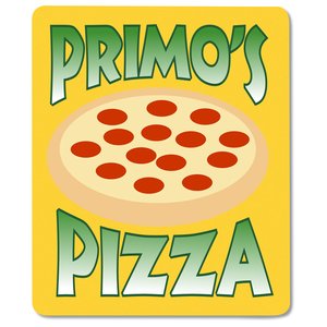 Additional Image 1 - a yellow sign with a pizza on it