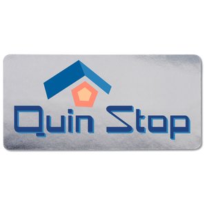 Additional Image 1 - a white rectangular sign with blue text