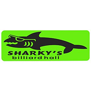 Additional Image 1 - a green rectangular sign with a black shark