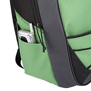 Additional Image 2 - a green and black backpack
