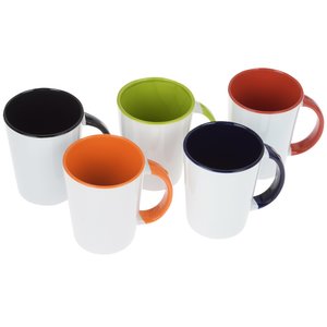 Additional Image 1 - a group of mugs with different colored cups