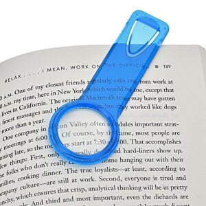 Additional Image 3 - a blue magnifying glass on a book