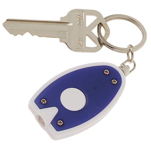 Additional Image 3 - a key with a blue and white key chain