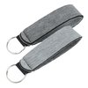 a pair of grey wristbands