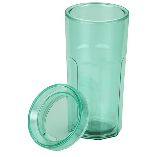 Additional Image 2 - a green glass with a lid