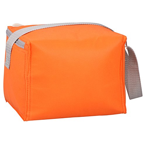 Additional Image 2 - an orange bag with a grey strap