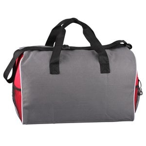 Additional Image 1 - a grey and red duffel bag