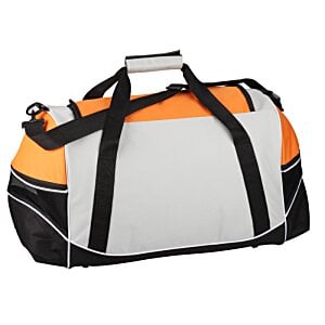 Additional Image 1 - a white and orange duffel bag