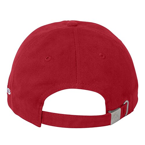 Additional Image 1 - a red hat with a grey band