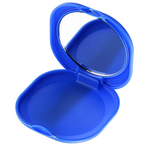 Additional Image 3 - a blue compact mirror with a handle