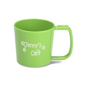 Additional Image 2 - a green mug with white text
