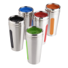 View Image 2 of 3 of Dual Grip Travel Tumbler - 15 oz. - Silver
