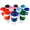 View Image 2 of 3 of Color Banded Classic Coffee Cup - 16 oz.