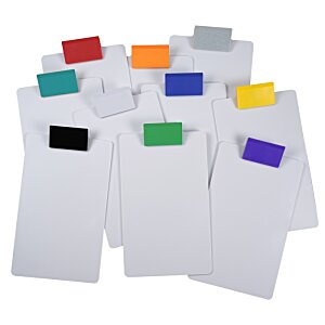 Additional Image 2 - a group of white papers with different colored labels