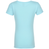 View Image 3 of 3 of Next Level Fitted 4.3 oz. Crew T-Shirt - Girls' - Screen