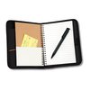 View Image 6 of 6 of MicroMesh Compact Journal - Black - Closeout