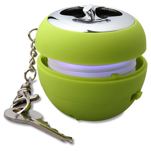 Additional Image 3 - a key chain with a green ball