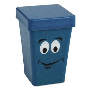 Additional Image 2 - a blue bin with a face on it