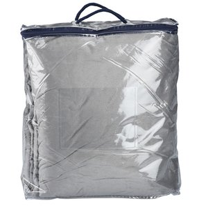 Additional Image 3 - a silver bag with a black handle