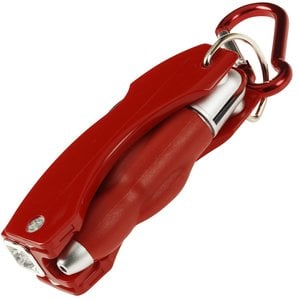 Additional Image 1 - a red pocket knife with a red strap