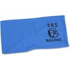 a blue rectangular object with black text