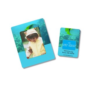 Additional Image 1 - a blue card with a picture of a dog