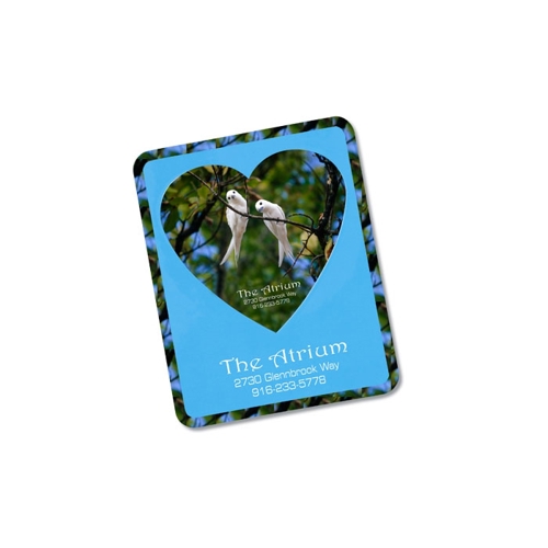 Additional Image 2 - a blue card with a heart in it