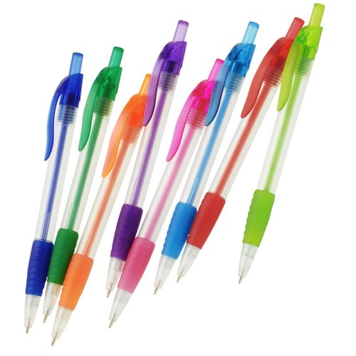 Additional Image 1 - a group of pens with colorful caps