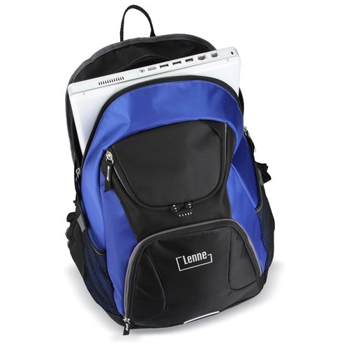 Additional Image 1 - a blue and black backpack